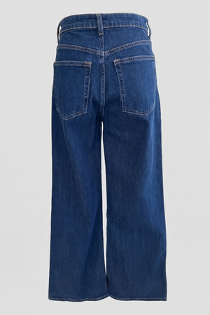 Women's Blue High Rise Wide Leg Denim Jeans