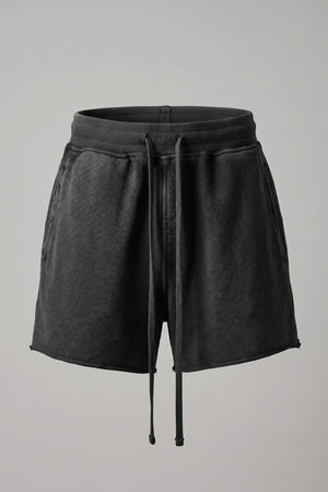 Women's Charcoal Acid Wash Oversized Short Set - 2 Piece