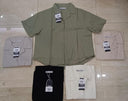 Oversize Short Sleeve Linen Polo Shirt