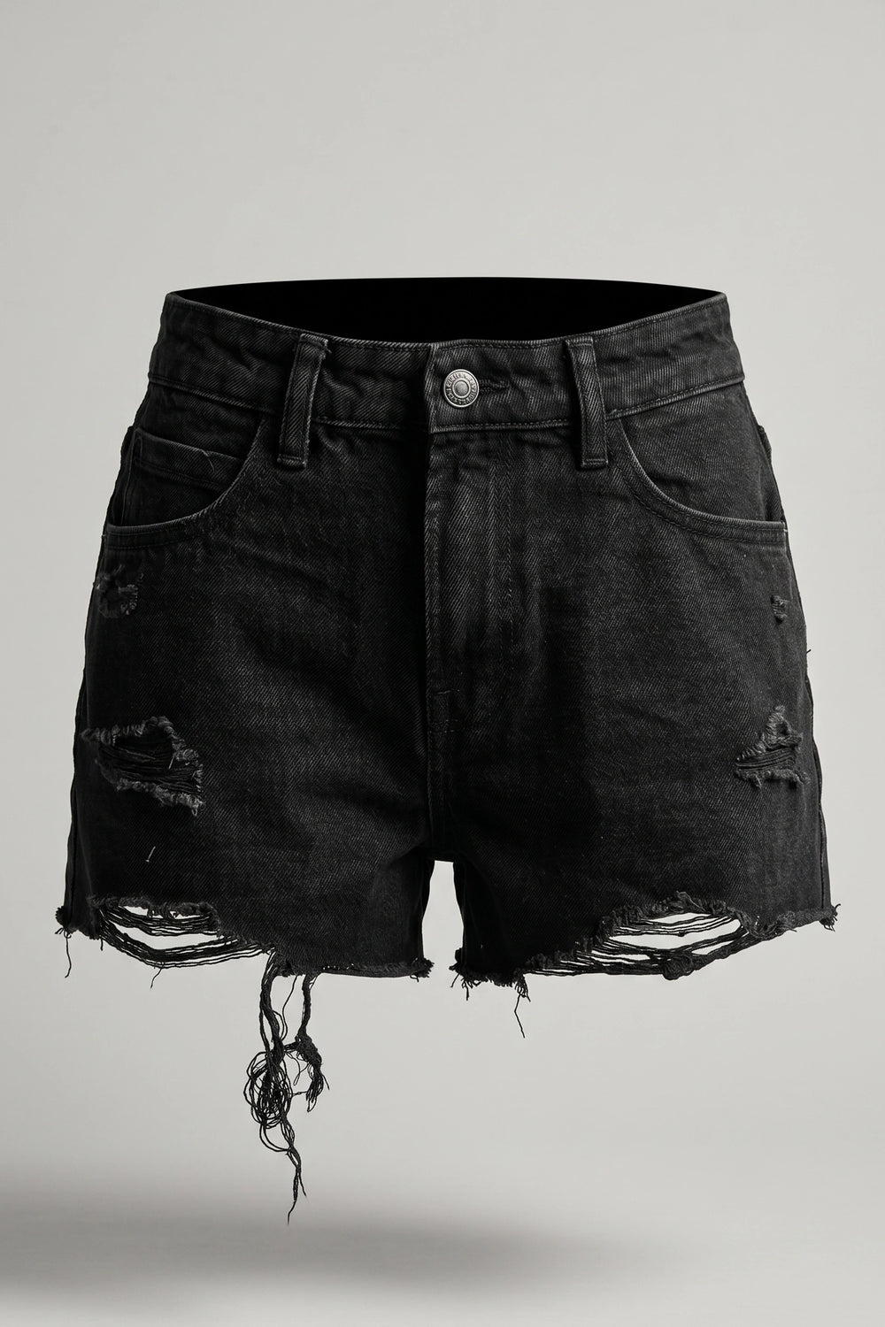 Stretch Summer Wear High Rise Denim Shorts