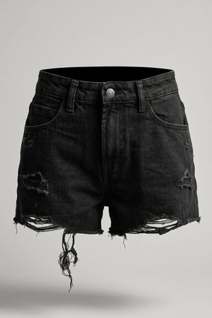 Stretch Summer Wear High Rise Denim Shorts