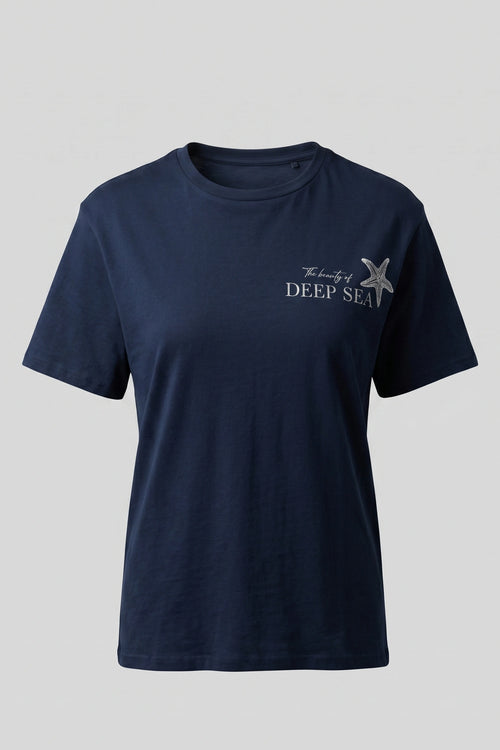 Women's Deep Sea Print Relaxed Tee
