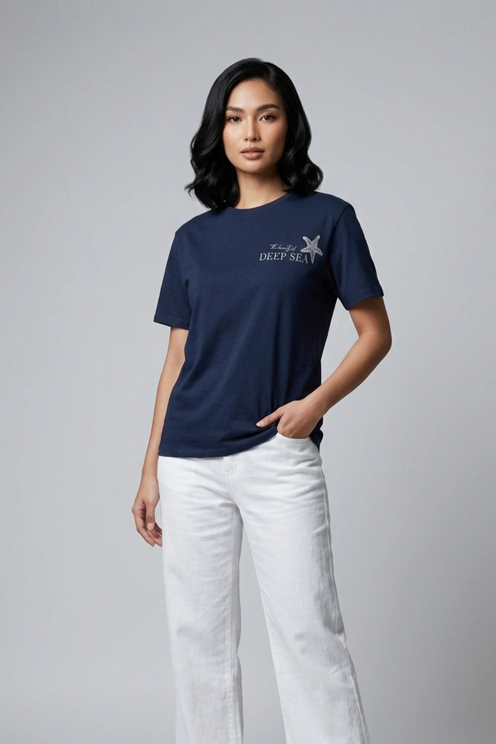 Women's Deep Sea Print Relaxed Tee