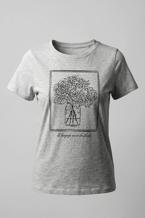 Women's Botanical Art Print Soft Casual Top