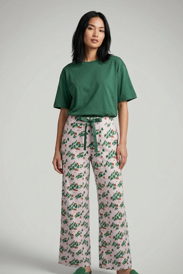 Women's House Print Cozy Lounge Pants