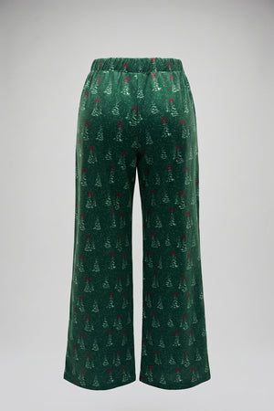 Women's Festive Print Soft Sleepwear Pants