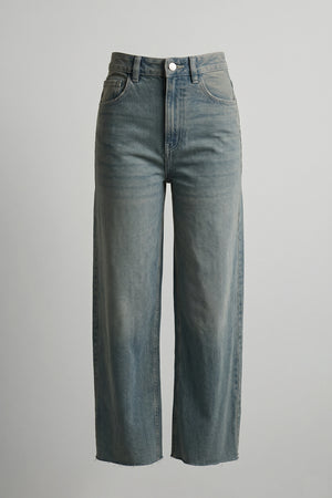 Wide Leg High Rise Denim Jeans for Women UAE