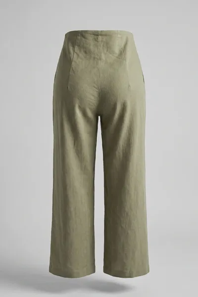 Ladies Linen Wide Leg Trouser (sty#05)