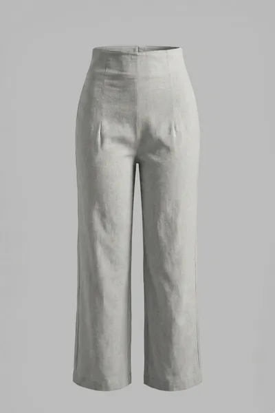 Ladies Linen Wide Leg Trouser (sty#05)