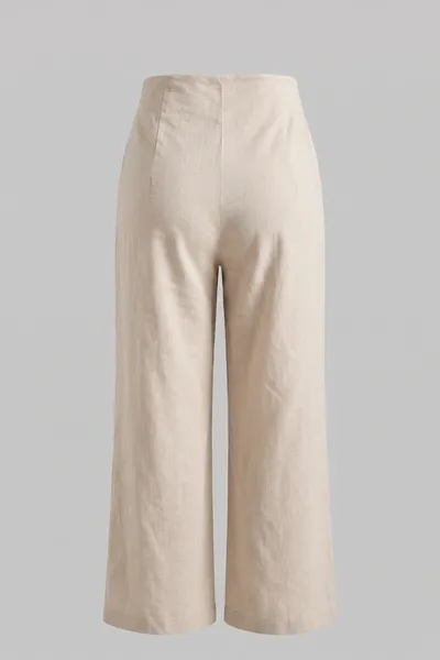 Ladies Linen Wide Leg Trouser (sty#05)