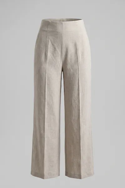 Ladies Linen Wide Leg Trouser (sty#05)