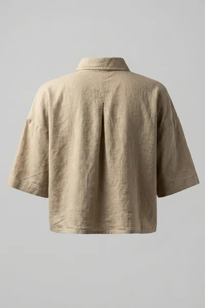 Over Size Crop Blouse