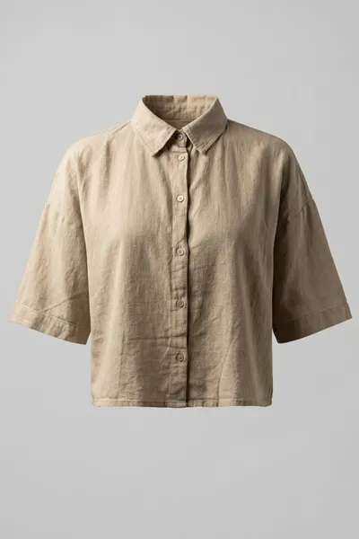 Over Size Crop Blouse