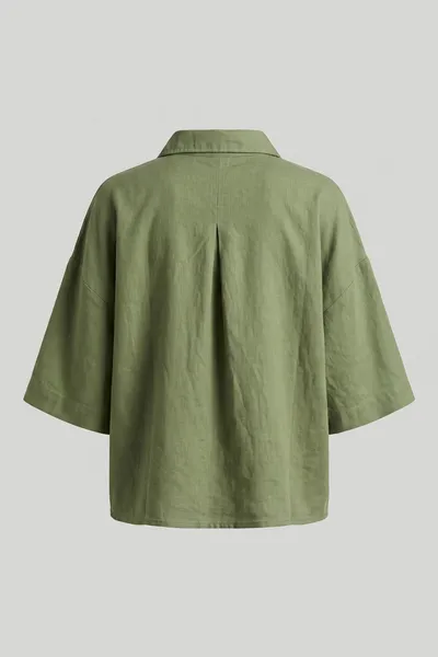 Over Size Crop Blouse