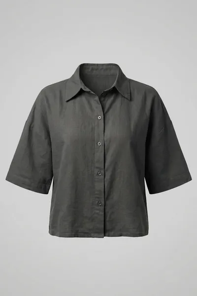 Over Size Crop Blouse