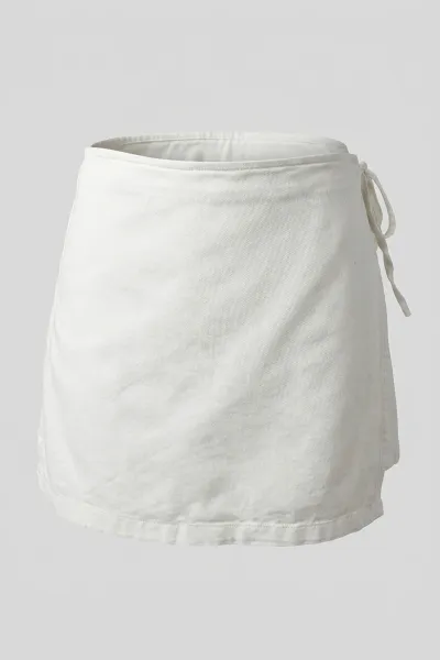 Ladies Denim Wrap Skort