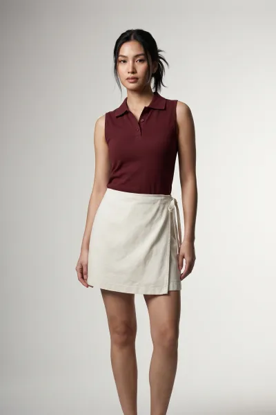 Ladies Denim Wrap Skort