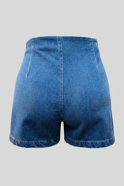 Ladies Denim Wrap Skort