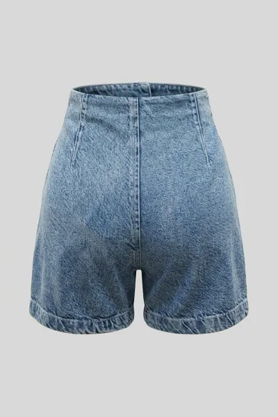 Ladies Denim Wrap Skort