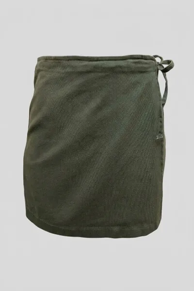 Ladies Denim Wrap Skort