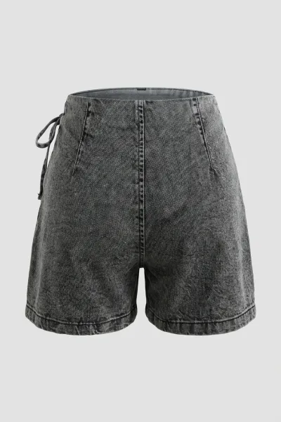 Ladies Denim Wrap Skort
