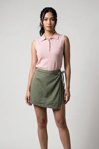 Ladies Denim Wrap Skort