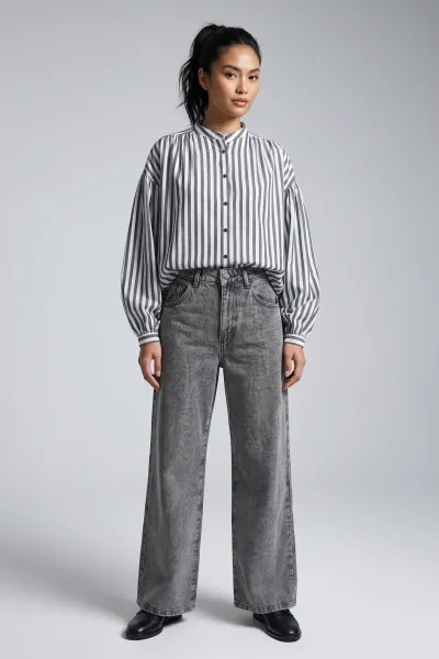 Women's Longsleeve Blouse American Size - Casual Top