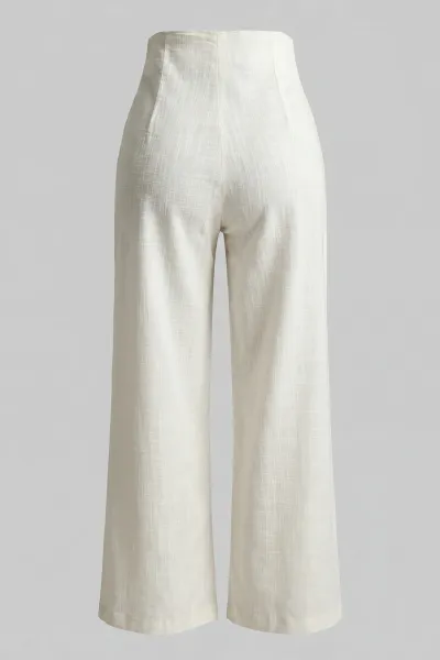 Ladies Side Zipper Super High Rise Trouser