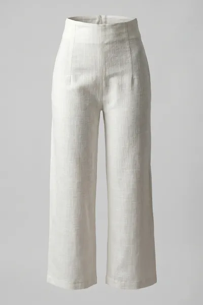 Ladies Side Zipper Super High Rise Trouser