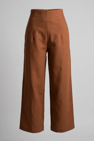 Ladies Side Zipper Super High Rise Trouser