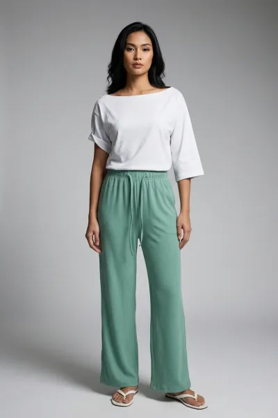 Garterized Colored Trouser