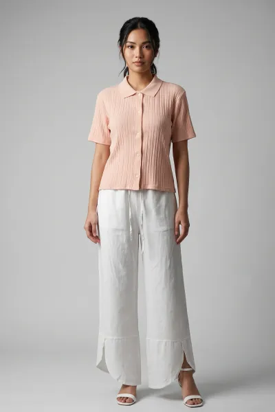 Ladies Ribbed Polo