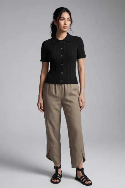 Ladies Ribbed Polo