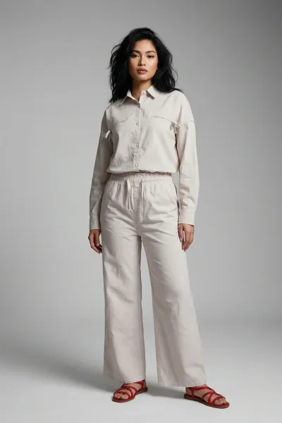 Garterize Straight Leg Trouser Pants Style 02 Trs 05