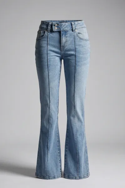 Low Waist Bootcut Pants (sty#skb-03)