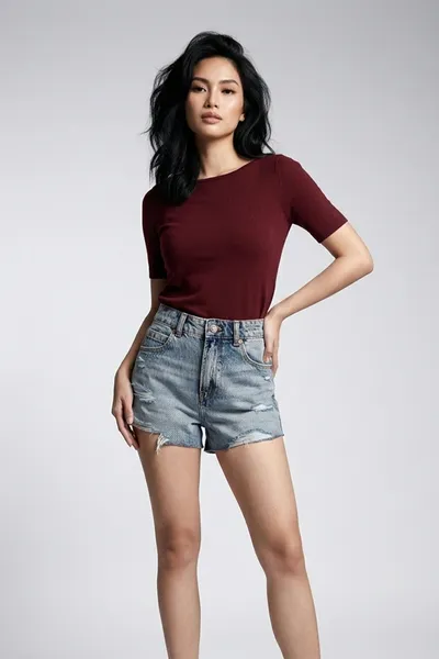 Ripped Short Super High Rise