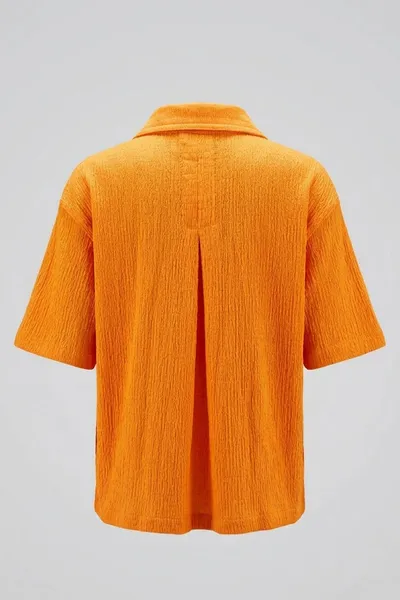 Textured Drop Shoulder Blouse