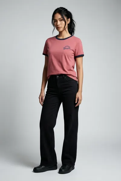 7769 Ringer Ladies Tshirt