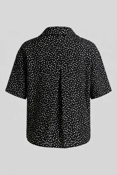 Women's Textured Drop Shoulder Relaxed Fit Blouse