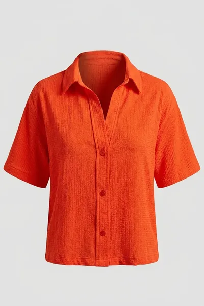 Textured Drop Shoulder Blouse