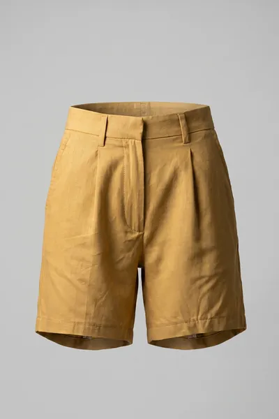 Women's Bermuda Soft Linen Shorts High Waist