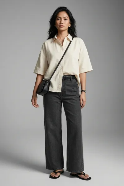 Dp10 High-Rise Pleated Wideleg