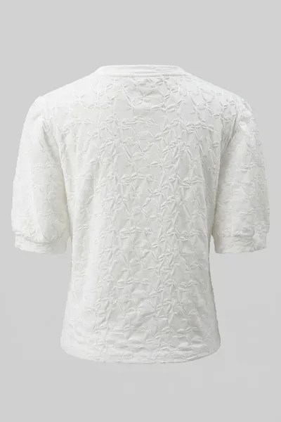 Lace Sleeve Fabric Ladies Blouse