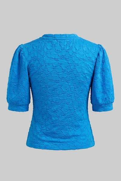 Lace Sleeve Fabric Ladies Blouse