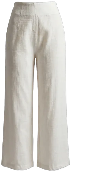 Ladies Linen Wide Leg Trouser (sty#05)